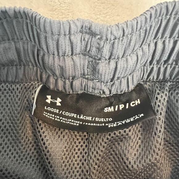 Under Armour Pants Mens Small Grey Vital Warm Up Mesh Lined Loose Fit 1239481 - Picture 7 of 13